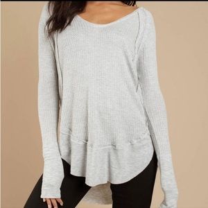 Free People We the Free Catalina Thermal Waffle Knit Top